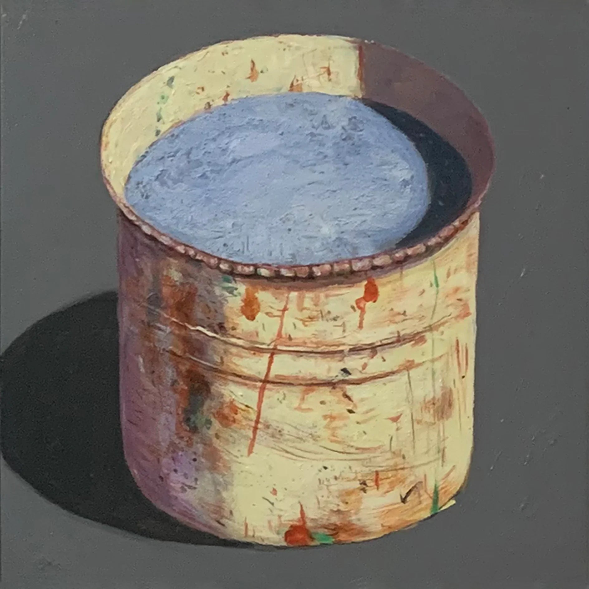 Hand-painted Oil Painting Paintings of Stephane Braud, Acrylic Painting, Paint Bucket with Paint Framed, Ready to Hang