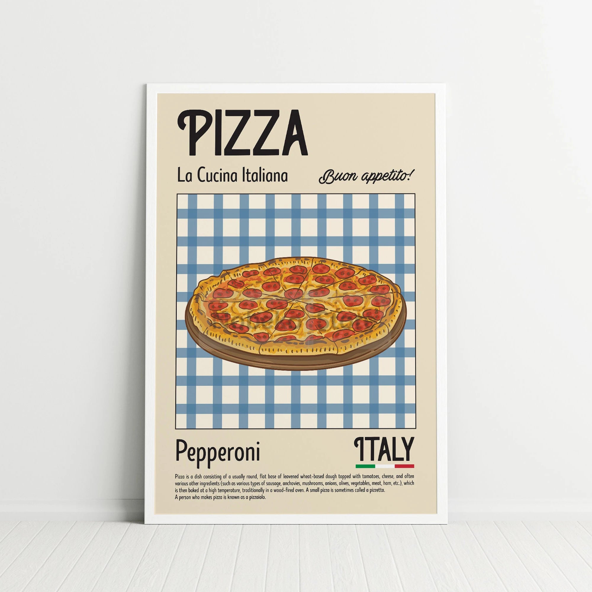 Retro Italian Food Posters Pizza Pasta Spaghetti Italy Prints Canvas Painting Wall Art Pictures Home Room Modern Kitchen Decor