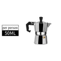 Italian Espresso Coffee Maker, Latte Filter, Stove Coffee Maker, Home and Restaurant, 50ml, 300 ml, 450ml