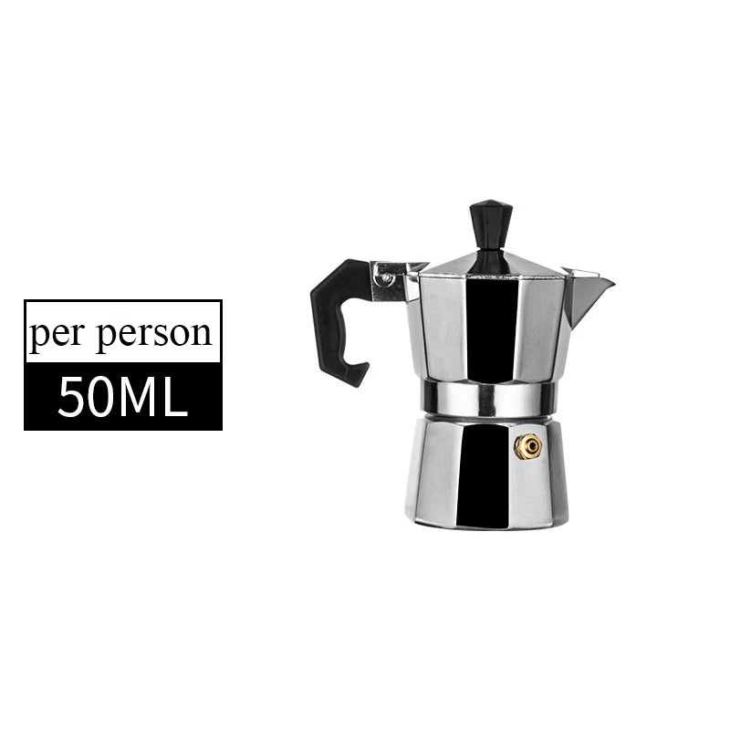 Italian Espresso Coffee Maker, Latte Filter, Stove Coffee Maker, Home and Restaurant, 50ml, 300 ml, 450ml
