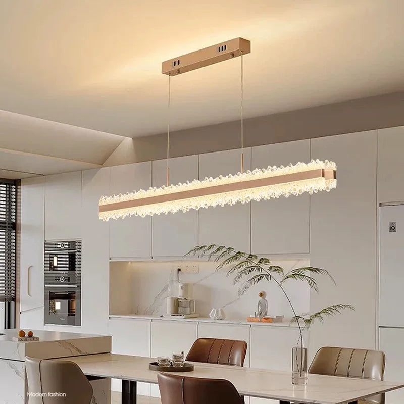 Italian iceberg modern light luxury style living room chandeliers high-end dining main light 2025 new round atmospheric lighting