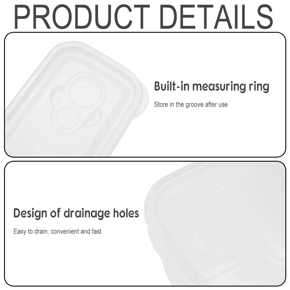 Microwave Pasta Cooker With Measuring Rings Quickly Cooking Spaghetti Cooking Box For Offices Home