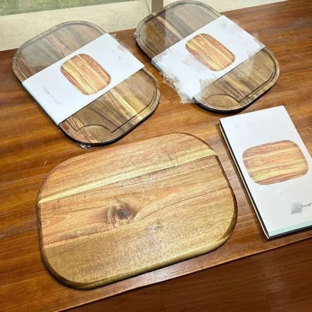 Italian Brand Solid Wood Rectangular Chopping Board Household Cutting High Quality  Kitchen Supplies Acacia Wood Sticky Board