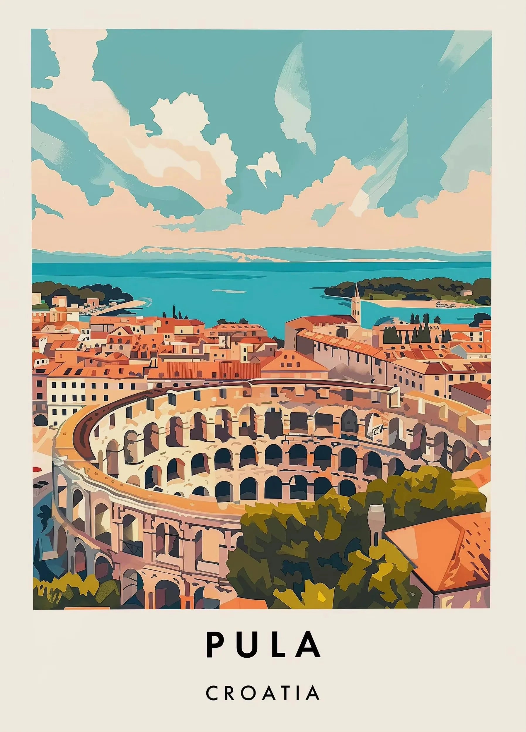 Classic Tourist City Edinburgh Rome Milan Urban Architecture Tourism Art Poster Canvas Paintings Wall Art Pictures Home Decor