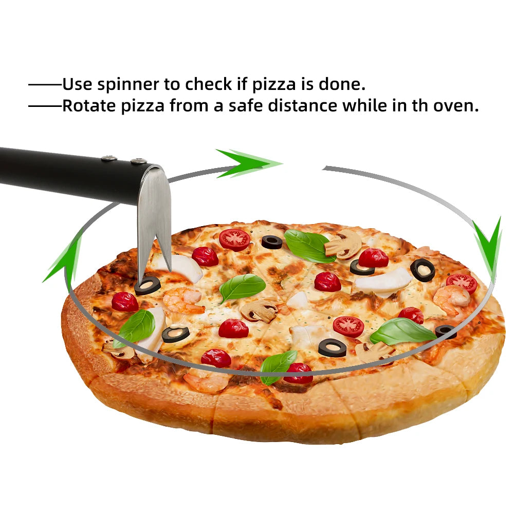 Pizza Oven Accessories Cleaning Brush  Ash Rake Pizza Turning Spinner Fork oven gloves BBQ Tool Stove Brush Grill  Grill Scraper
