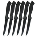Professional kitchen knife 4/6/8-piece steak knife set black matte household stainless steel steak knife kitchen accessory tools