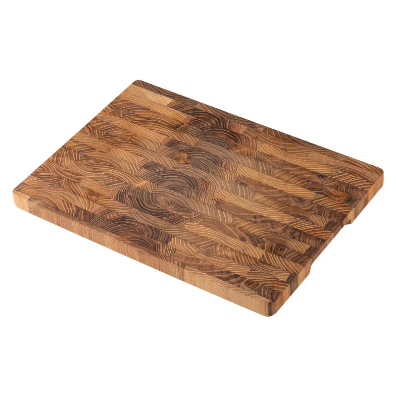 Large Size,High Quality Teak Wood Cutting Board:16.5*11.8 Inch/13.3*9.5 Inch,1 Inch Thick，Suitable For Christmas，Halloween