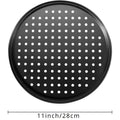1Pcs Pizza Pans for Oven Round Pizza Pan with Holes 28cm Pizza Tray for Oven Baking Steel Pizza Oven Accessories Kitchen Tools