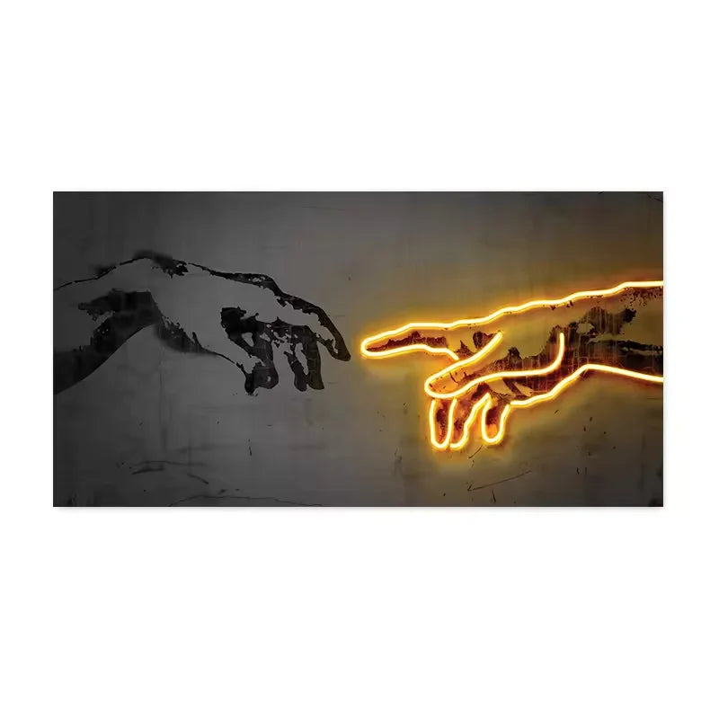 Famous Paintings Da Vinci's Last Supper Graffiti Art Poster and Prints Classical Canvas Painting Wall Art Picture Home Decor