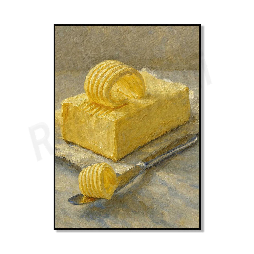 Canned sardines, botanical fruits, sardines, tulips, lemon tree, oyster shell oil, still life print, kitchen decoration poster