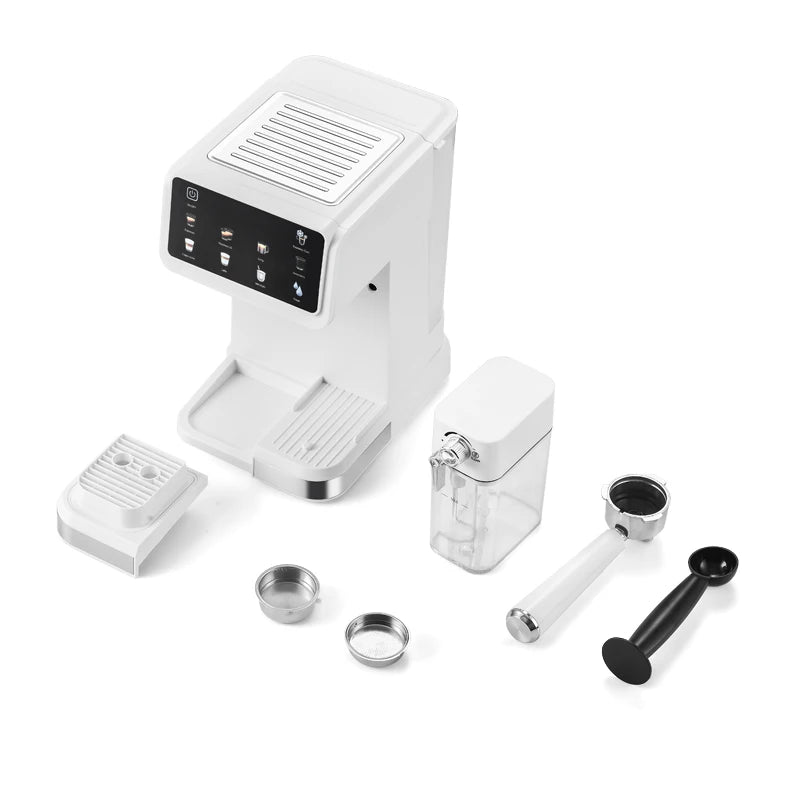 Household Coffee Machine - Semi-Automatic Italian Espresso Maker with High-Pressure Steam Frothing for Barista Quality Coffee