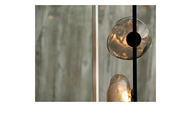 Italian Style Floor Lamp Light Luxury Living Room Bedroom Lava Glass Villa Nordic Minimalist Vertical Atmosphere Art Lamp 2025