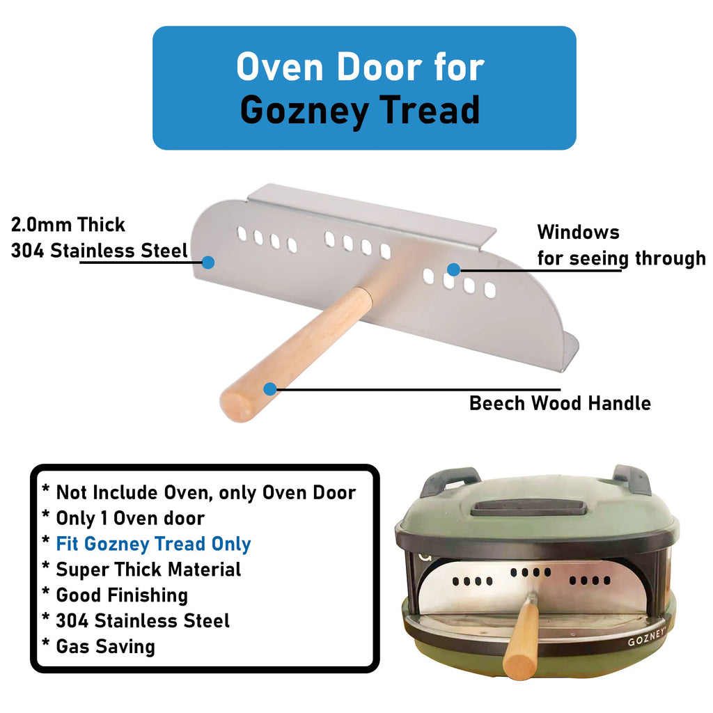Pizza Oven Door for Gozney Tread, Oven Door for Gozney Arc XL, Stainless Steel Oven Accessories