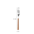 Creative Stainless Steel Spoon Fork Knife Portable Thickened Steak Knife Wood Grain Western Tableware Dessert Spoon