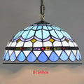 Nordic Tiffany chandelier Kitchen Dining room hallway handmade glass chandelier e27 indoor home decor peacock country lamp