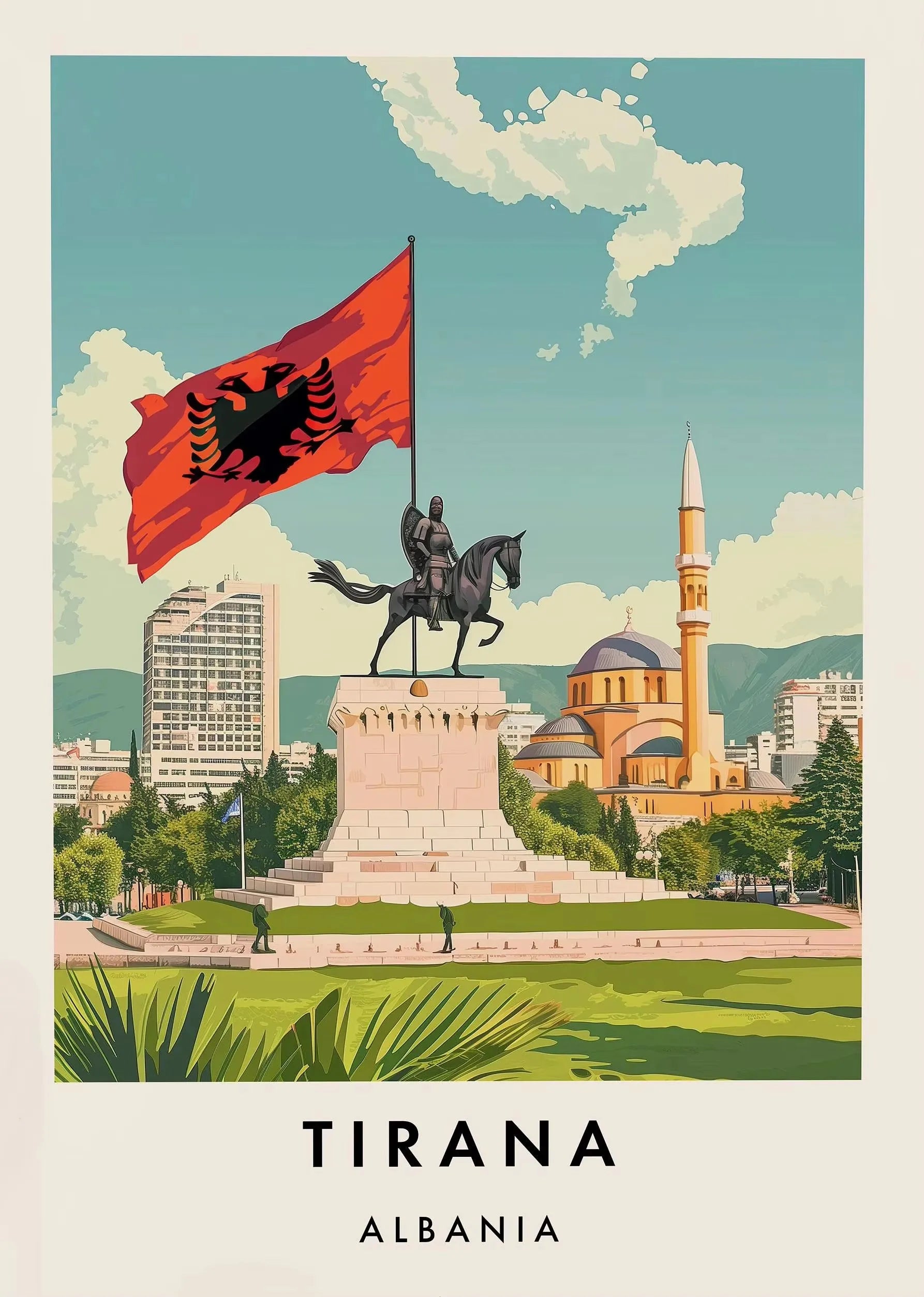 Classic Tourist City Edinburgh Rome Milan Urban Architecture Tourism Art Poster Canvas Paintings Wall Art Pictures Home Decor