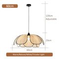 Nordic Modern Retro Chandelier LED Hand-woven Lotus 3 color French Cream Pendant Lamps Bedroom Living Room Lighting Fixtures